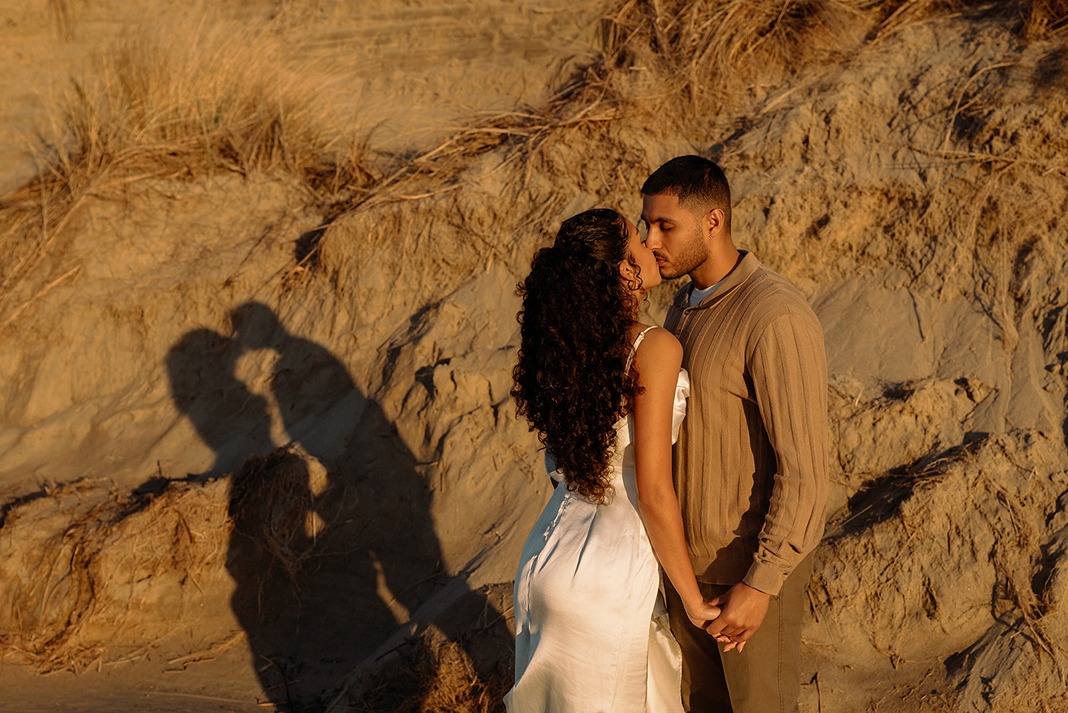 point reyes wedding photos at Kehoe Beach