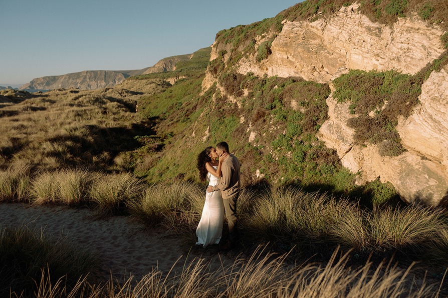 Scenic Post-Wedding Portraits in Point Reyes