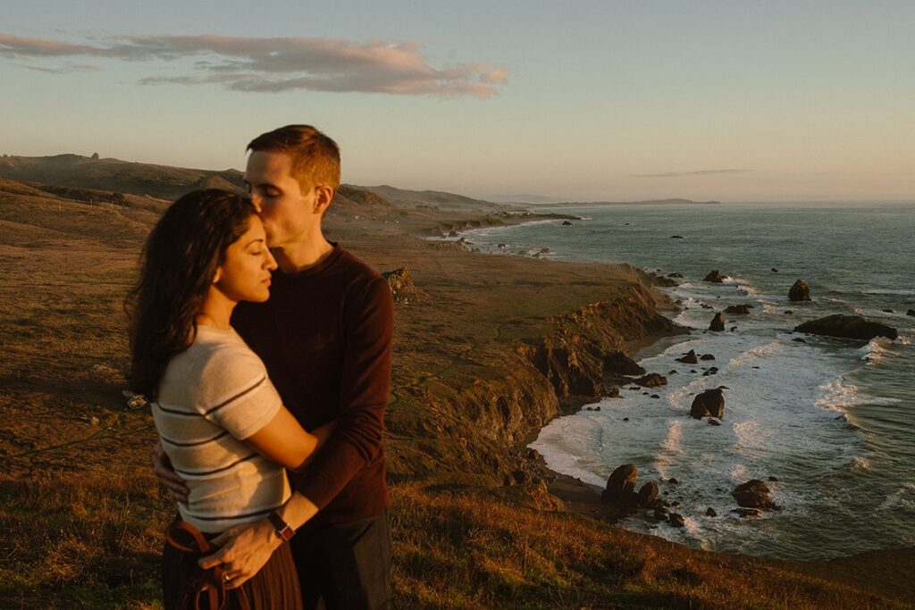 Anniversary photos on the Sonoma Coast in Northern California