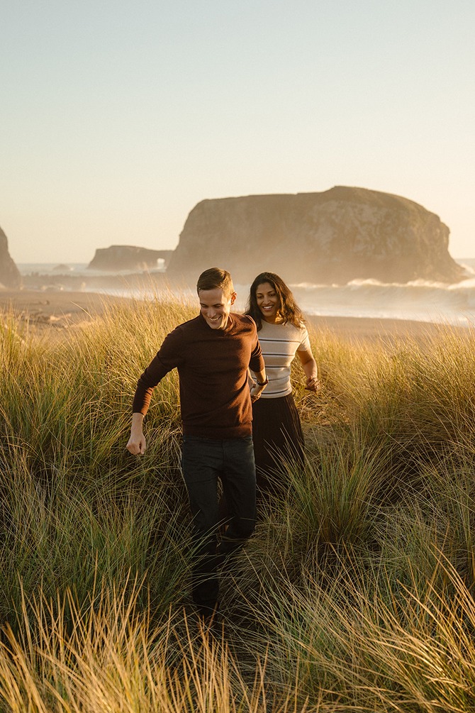 Adventure style couple session on the Sonoma Coast