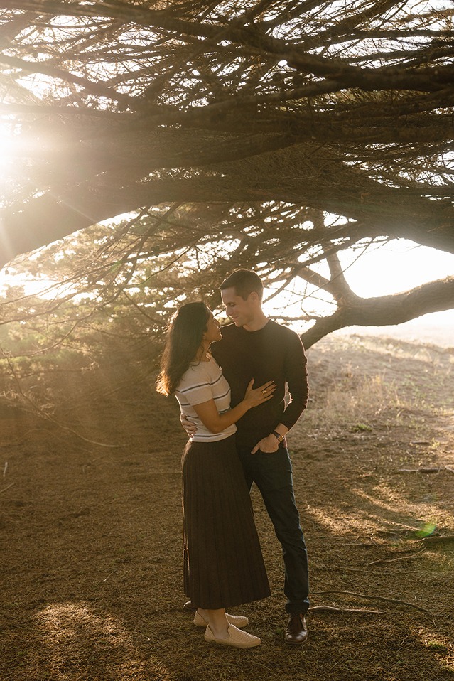 Coastal light during a Sonoma Coast couple session