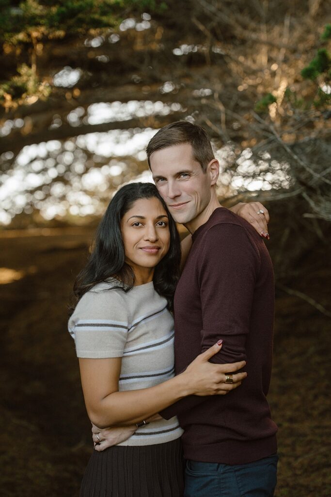 Coastal light during a Sonoma Coast couple session